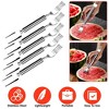 NewHome "5Pcs 2-in-1 Watermelon Cutter Slicer Fork, Stainless Steel Dual-Head Tool for Parties, Picnics, BBQs, and Kitchen Use" White - 2 of 4
