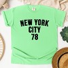 Simply Sage Market New York City Arched 78 Puff Print Garment Dyed Tee - 3 of 4