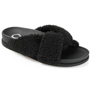 Journee Collection Women's Dalynnda Slipper Black 6 - 1 of 4