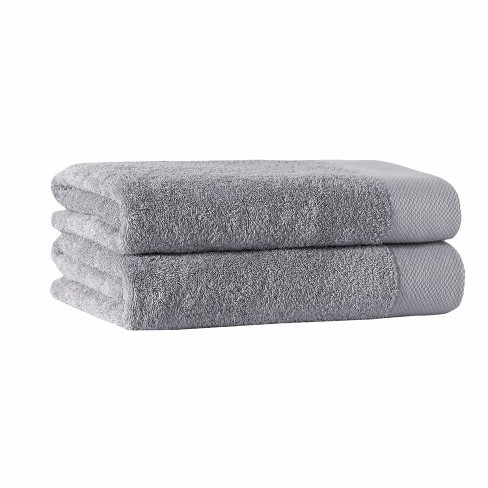 Enchante Home 6-Piece Silver Turkish Cotton Bath Towel Set (Signature) in  the Bathroom Towels department at