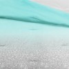 2pc Twin Glitter Ombre Metallic Print Kids' Comforter Set Aqua/Gray - Lush Décor: Teen Bedding, Microfiber, Breathable - 3 of 4