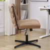 Armless Office Desk Chair No Wheels - 4 of 4