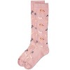 Memoi Horses Cotton Blend 15-20 mmHg Graduated Compression Socks Mauve 9-11 - 3 of 3