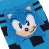 Sonic The Hedgehog 3D Character Face Women's Blue Casual Crew Socks - 3 of 4