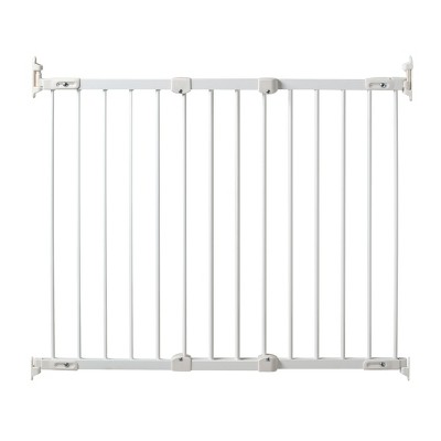 White iSafe Wall Fix Extendable Metal Stairgate