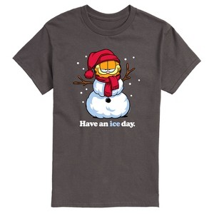 Men's - Garfield - Have An Ice Day Christmas Short Sleeve Graphic T-Shirt - 1 of 4