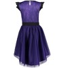 Disney Descendants Mal Girls Tulle Sequin Cosplay Costume Dress Little Kid to Big Kid - 4 of 4