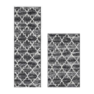Savio Collection 100% Micro Polyester 2 Piece Bath Rug Set - Better Trends - 1 of 4
