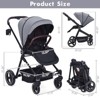 2-in-1 Infant Stroller Reversible Seat, Bassinet, Convenient Infant Stroller with One-Hand Fold with Recliner and Oversized Canopy - 2 of 4