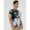 Lars Amadeus Men's Summer Tie-Dye Design Tee Short Sleeves Hip Hop Printed T-Shirt - 3 of 4