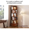 NicBex Corner Bookshelf 5 Tier Rounded Shelf Fronts Compact Bookcase for Small Spaces Living Room Bedroom Storage - 3 of 4