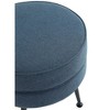PAGED Upholstered Accent Ottoman Contemporary Entryway Bench with Metal Legs and Plush Foam Padding, Foot Stool for Entryway, Living Room - 3 of 4
