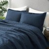Navy Quilt Queen Size - Ultrasonic All Season Bedspread, 3 Piece Set - 3 of 4