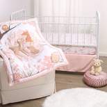 The Peanutshell Fairytale Forest Pink Crib Bedding Set, 3pc to 12 Pc, For Girls