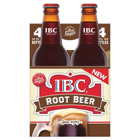 I.B.C. Root Beer Made With Sugar - 4pk/12 Fl Oz Glass ...