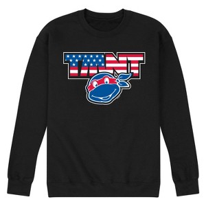 Men's - Teenage Mutant Ninja Turtles - Americana Graphic Fleece Sweatshirt - 1 of 4