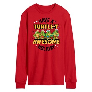 Men's - Teenage Mutant Ninja Turtles - Turtley Awesome Group Long Sleeve Graphic T-Shirt - 1 of 3