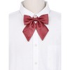 INSPIRE CHIC Women's Metallic Shiny Pre-tied Adjustable Strap Bow Ties - 4 of 4
