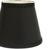 Vynxaria Lampshades: Black Slant Empire Hardback Shade, 6" x 12" x 8" with Uno Fitter - 3 of 4