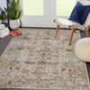 8x10 Living Room Rug with Anti-Slip Backing Ultra-Thin Low Pile Vintage Carpet Indoor Washable Rug Oriental - 2 of 4