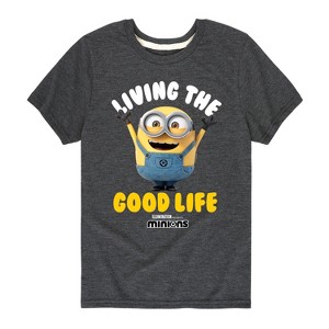 Boys' - Despicable Me - Living The Good Life Minions Short Sleeve Graphic T-Shirt - 1 of 4