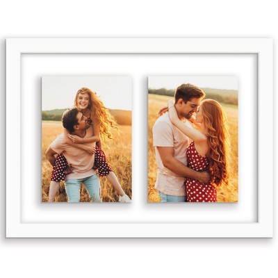 Americanflat Floating Collage Frame - Display Two Photos