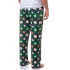 South Park Pajama Pants Men's Santa Cartman and Reindeer Lounge Bottoms Green - 4 of 4