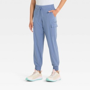 Girls' Woven Cargo Jogger Pants - All In Motion™ - 1 of 3