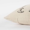 20"x20" Oversize 'For all the things...' Square Throw Pillow Cover - Rizzy Home: Couch Accent, Zippered - 4 of 4