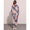 INSPIRE CHIC Women's Tie Dye Pullover Hoodie Drawstring Jogging Sports 2 Pieces Outfit Sweatsuits - 4 of 4