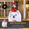 QingMoon 7 FT Christmas Inflatable Outdoor Decorations, Polar Bear and Penguins Blow Up Yard Decor, Waterproof for Patio, Porch, Lawn and Garden - 4 of 4