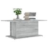 vidaXL Coffee Table Smoked Oak 40.2"x21.9"x15.7" Engineered Wood - 3 of 4