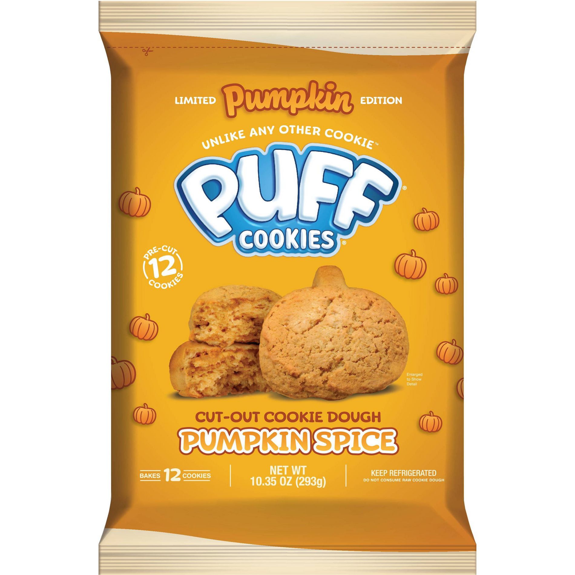 Puff Cookies Cookie Dough Pumpkin Spice - 10.35oz