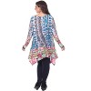Women's Plus Size Paisley and Animal Print Scoop Neck Marlene Tunic - White Mark - 3 of 3