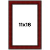 PosterPalooza | Weathered Red Picture Frame - UV Acrylic, Foam Board Backing, Hanging Hardware - 2 of 4