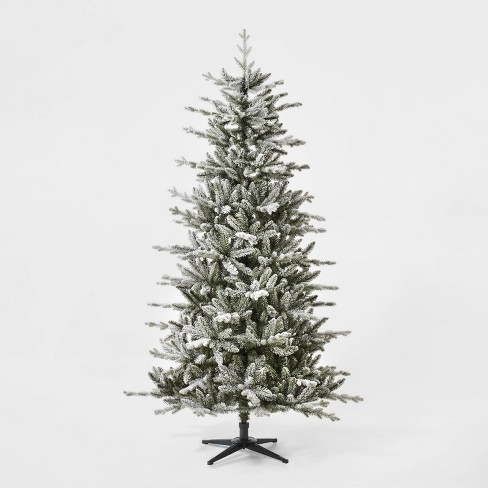 7ft Unlit Flocked Balsam Fir Artificial Christmas Tree Wondershop Target