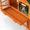 SEVOBAL 82.5” Wooden Rabbit Hutch Outdoor Easy to Assemble Rabbit Cage Bunny Hutch Indoor with Cleaning Tray Waterproof Roof for Bunny Rabbit Chick - 4 of 4