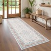 Area Rugs for Living Room Non Slip Non Sedding Machine Washable Rug Vintage Floral Medallion Low Pile Foldable Carpet for Bedroom Dining Room - 2 of 4