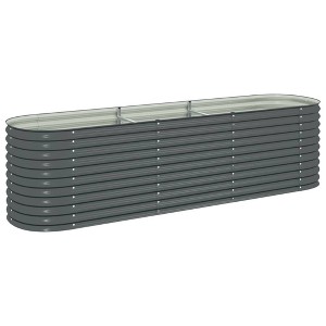 vidaXL White Iron 4-Floor Flower Stand with Wheels, Durable Plant Rack with Strong Frame and Versatile Storage Shelf, 17.3"x9.1"x31.5" - 1 of 4