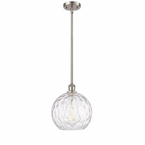 Athens Water Glass - 1 Light Mini Pendant In Industrial Style-13 Inches Tall and 10 Inches Wide - 1 of 1