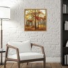 Amanti Art Soft Light (Trees) by Allison Pearce Canvas Wall Art Print Framed 16 x 16-in. - 4 of 4
