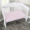 Everyday Kids 4-Piece Pink Crib Bedding Set – Includes Quilt, Fitted Sheet, Dust Ruffle & Diaper Stacker – Nursery Set for Baby Girls - 2 of 4