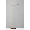 50.5" x 62.5" 3-way Barrett Floor Lamp: LED, Walnut Wood, Touch Sensor - Adesso - image 2 of 4