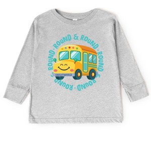 The Juniper Shop SmileyWorld Round & Round Bus Toddler Long Sleeve Tee - 1 of 4
