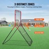 VEVOR Baseball And Softball Rebounder Net, 3 x 4.5 ft PitchBack Baseball Pitching Nest, 3-Way Baseball, Softball Pitchback Net, Fielding Trainer - 4 of 4
