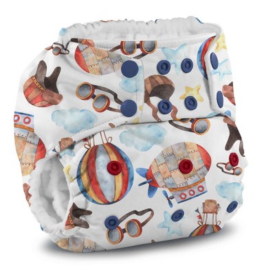 Image of Kanga Care Rumparooz Reusable One Size Cloth Pocket Diaper (6-40+ lbs) - Zeppelin Multi-color