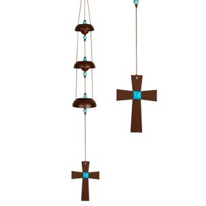Woodstock Wind Chimes Signature Collection  Woodstock Temple Bells  Rustic  26'' Wind Bell - 1 of 4