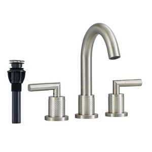PAGED 8 Inch Bathroom Faucet Modern Sink Basin Faucets with 360° Swivel Spout, 3 Hole Faucet for Bathroom - 1 of 4