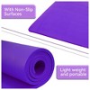 Fitvids 1/2-Inch Thick High Density Exercise Yoga Mat, Carrying Strap, Purple - 4 of 4