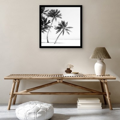 Black 24x24 Picture Frame with Oversized Mat and Plexiglass Front